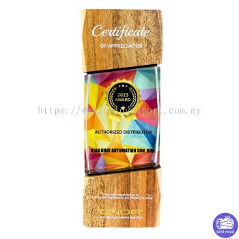 7524  - WOODEN TROPHY