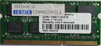  I-O DATA DDR3 2GB Laptop Ram