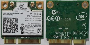 Intel Dual Band Wireless-AC 7260 Wifi Card