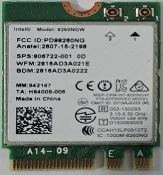 Intel Dual Band Wireless-AC 8260 Wifi Card