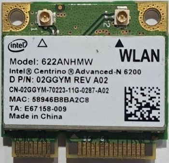 Intel Centrino Advanced-N 6200, Dual Band Wifi Card