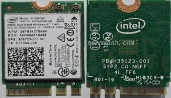 Intel Dual Band Wireless-AC 3165 Wifi Card