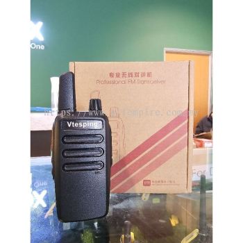 Vtesping Professional FM Transceiver M01 WALKIE TALKIE - 16 Channel, 5W Power, 3km-5km Range