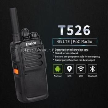 Inrico T526 Smart Global Zello Walkie Talkie + Stereo Speaker (IP54 Waterproof)