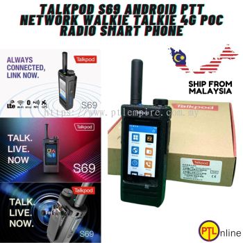 Talkpod S69 Android PTT Network Walkie Talkie 4G POC Radio Smart Phone