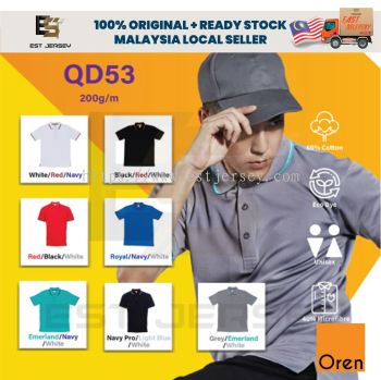 QD53 60%COTTON-40%MICROFIBER COLLAR