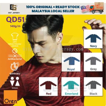 QD51 CATIONIC POLYESTER INTERLOCK LONG SLEEVES