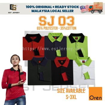 SJ03 65%POLYESTER - 35%COTTON LONG SLEEVES