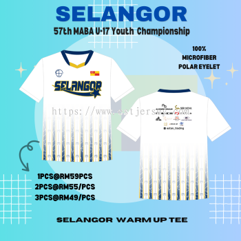 SELANGOR U-17 YOUTH CHAMPIONSHIP 2023 WARM UP TEE [PRE-ORDER]