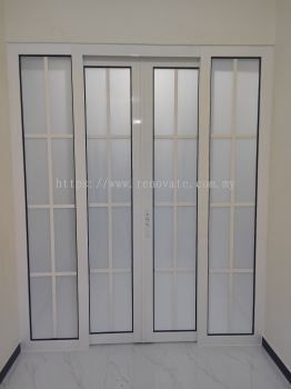 Hanging Sliding Door 4 panel (French style & Frosted)