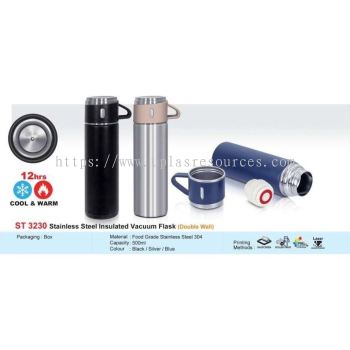 U Plas Stainless Steel Insulated Vacuum Flask (double wall) ST 3230