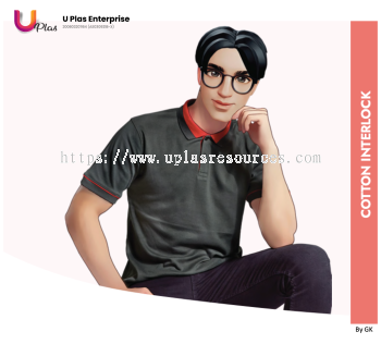 Oren Cotton Interlock Collar Short Sleeve T-Shirt CI12 (Unisex) | 60% Cotton - 40% Polyester | Soft Touch | Eco Dye