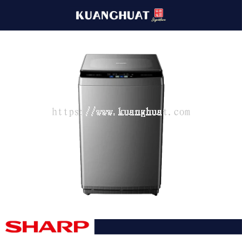 SHARP 10.5kg DD Inverter Tempered Glass Lid Colour Touch Panel Top Load Washer - ESWX10AMG