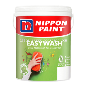 Hong Hsen Hardware Nippon Paint 5 Litre / 18 Litre Easy Wash Acrylic Emulsion Interior Color Paint