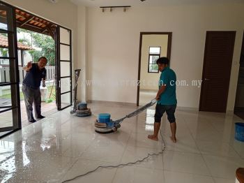 tiles flooring  cleaning and polish 