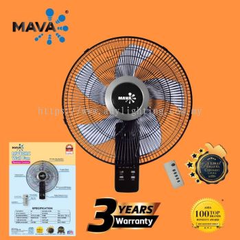 Mava Wall Fan 16" With Remote