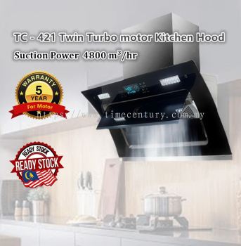 TC  -420/TC -421 Twin Turbo motor Cooker Hood Kitchen Hood 4800m³ /hr New Technology  - Time Century 2020 Enterprise