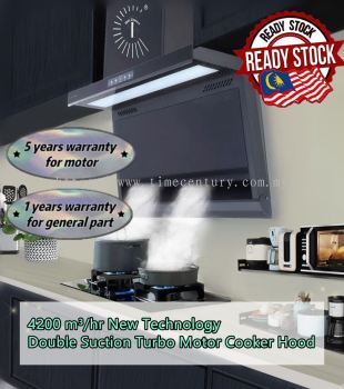 TC - 718 Double Suction Turbo Motor Cooker Hood 4200 m³ /hr 