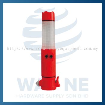 Multi-functional Safety Warning Light with SOS Whistle and Emergency Hammer