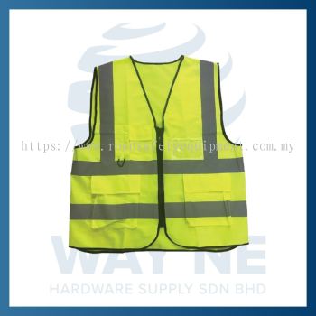 Hercules HS730 Safety Vest   Yellow (Polyester Tricot)