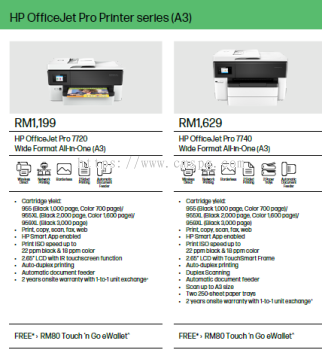 HP OFFICEJET PRO PRINTER A3 7720 7740