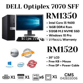 DELL OPTIPLEX 7070 I5 GEN 9 