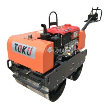 Toku TKR750 Double Drum Vibratory Roller; 15kN; Speed 0~3.0km/hr