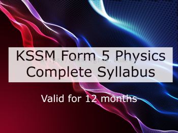 2023 KSSM Form 5 Physics (Complete Syllabus)