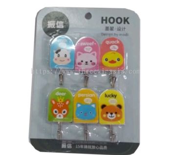 ZR6503-RM1.85/UNIT 6PCS CARTOON HOOK(12UNIT/PACK)