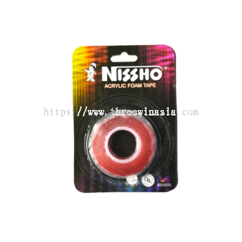KR9622-RM2.30/UNIT NISSHO ACRYLIC FOAM TAPE#12MM*1M#(12UNIT/PACK)