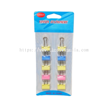 ZR3010-RM1.50/UNIT 10PCS 18MM COLOURFUL CLIP(12UNIT/PACK)