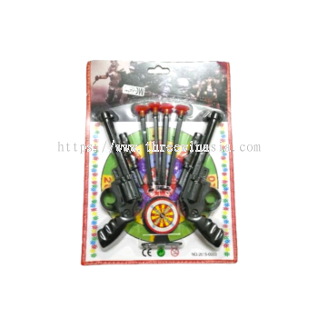 KR7387-RM2.20/UNIT 2PCS SUCTION CUPTOY GUN(10")(12UNIT/PACK) 