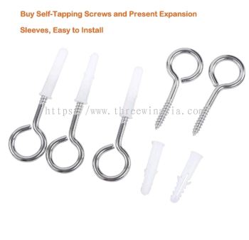 ZR6649-RM1.95/UNIT 16MM SHEEP CIRCLE HOOK SETS(12UNIT/PACK)