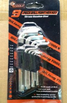 KR7224-RM7.00/UNIT FT005# 9PCS HEXKEY(7")(6UNIT/PACK)