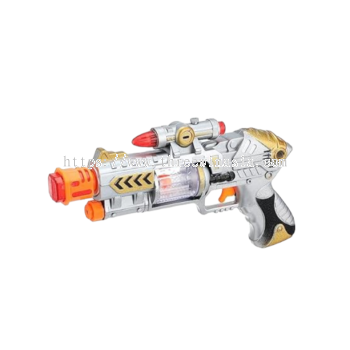 KR8661-RM10.50/UNIT TOY GUN WITH LIGHT(6UNIT/PACK) 