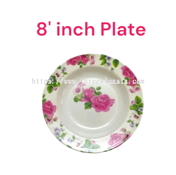 ZR3389-RM1.60/UNIT 8" PLATE(12UNIT/PACK)
