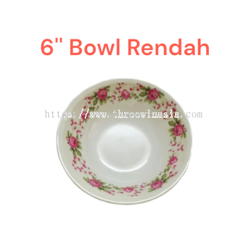 ZR5877-RM1.30/UNIT 6" BOWL RENDAH(12UNIT/PACK)