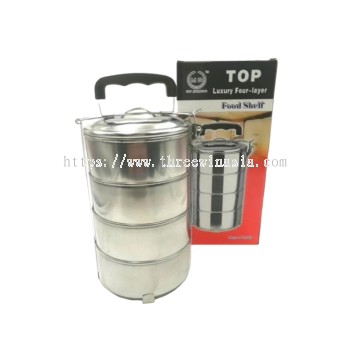 KR8726-RM19.50/UNIT 14CM 4 LAYER LUNCH BOX(6UNIT/PACK)