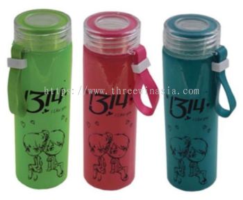KR8955-RM2.50/UNIT 400ML GLASS BOTTLE(12UNIT/PACK)