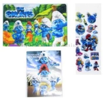 ZR5390-RM1.80/UNIT SM-004 PUZZLE+C/BOOK+SMURF(12UNIT/PACK)