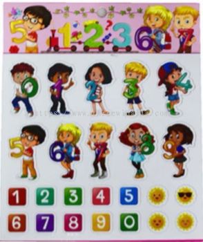 ZR5983-RM1.50/UNIT JQ-8852# MAGNETIC STICKER(12UNIT/PACK)