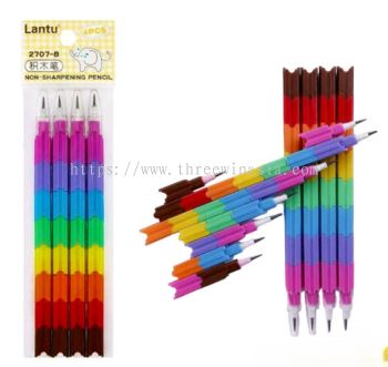 ZR2035-RM2.10/UNIT 2707-8#NON-SHARPENING BULLET PENCIL(LANTU)(12UNIT/PACK)