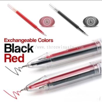 KR9740-RM3.40/UNIT DS-605# 0.5MM 2 COLOUR PEN(RED,BLACK)(12UNIT/PACK)