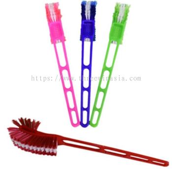 KR9771-RM3.20/UNIT YXF 8828#45CM DOUBLE-SIDE ELBOW TOILET BRUSH(12UNIT/PACK)