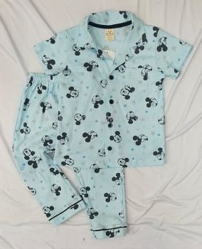 Blue Sheep Pattern Baby Clothing Set