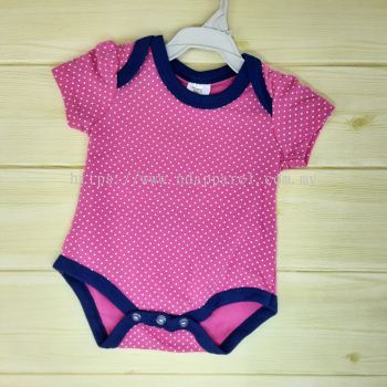 Pink Baby Short-Sleeve Onesie