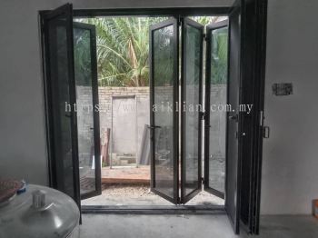 Double Layer Folding Door with Security Netting At Semenyik | Damansara | Putra Jaya