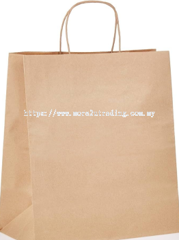 Premium Twisted Handle Kraft Paper Bag 28*15*28cm