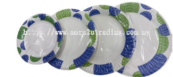 Disposable Paper Plate Printing Design 6"