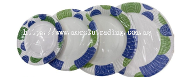 Disposable Paper Plate Printing Design 7"